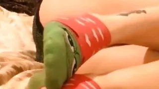 Teasing you with my Cute Socks