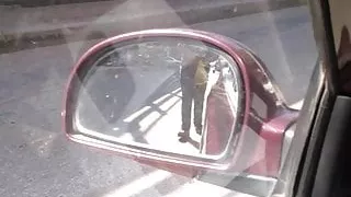 Hamster girl in street