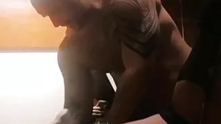 Tony Toretto playing a toy and a girl