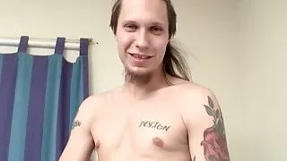 Kinky dude Max Ward enjoys jerking off his fat tool