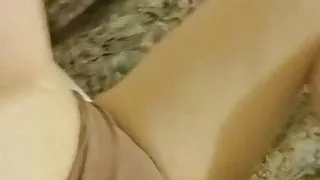 Struggling to expose the artist's big mature tits