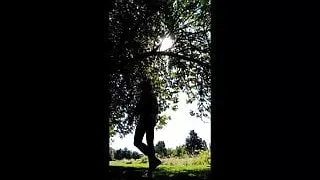 Running naked on the golf course