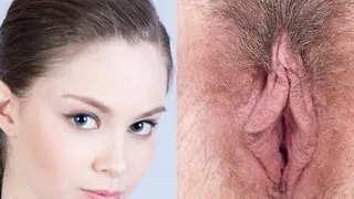 Girl's faces and pussies