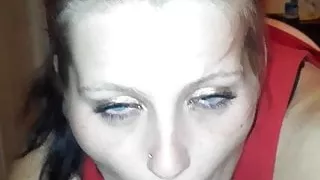 Pussy gets wet from sucking dick