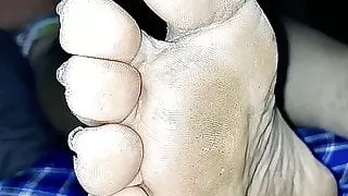 Wifes Dirty Rough Soles Up Close For Tributes