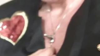 Two friends pick up and bang hairy skinny granny