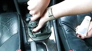 Auto-Fick, Schalthebel, Volvo v70, Frauenfick und Blowjob
