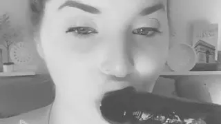 Randalin N Her Black Dildo