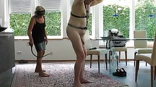 No me^rcy for cock and balls, CBT with single tail whip