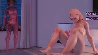 Futa Animation: Shemale Fucks Girl (Witch-Demon) Compilation