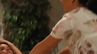 Lesbian Girl With Tied Up Hands Gets Groped And Touched