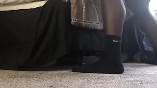 She told her man she was at work. Smh WELP!