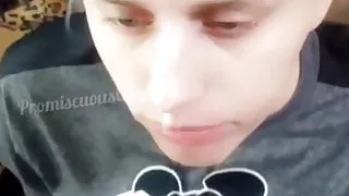 I get a load of cum in my mouth for having a dirty room