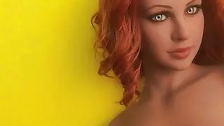 Foxy Redhead Teasing in a See Through Dress