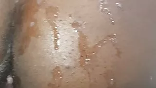 El culo de mi zorra lleno de leche