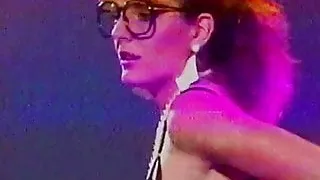 Vintage 80's secretary lingerie striptease