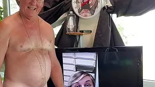 Horny Tribute Carole shows her Cunt!