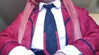 Itsuka Kotori Crossdresser Masturbieren
