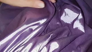 Satin hard cock in the moring