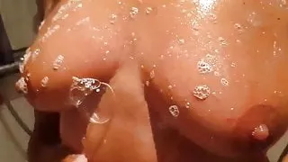 Tits in the shower