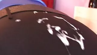 Tight skirt splattered