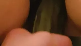 Really Big Dildo Stretched Her Pussy