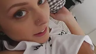 Hot step sister shares bed with brother