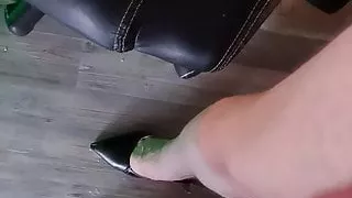 Creamie feet and shoes precum