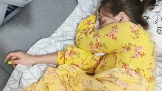 wake up my sleepy pregnant wife with my hard cock