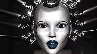 Schoolgirl slave fucked in her ass by sci-fi dickgirl in lab