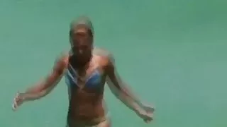 Kelly Ripa in a Blue Bikini