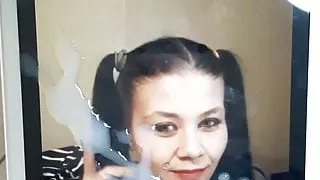 Tribute to Amanda smoking topless