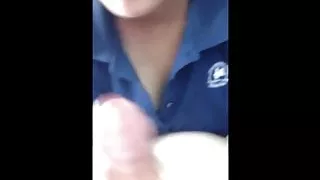 She sucks her boss and lets him eat her hairy cunt for a raise