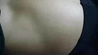 Asian girl's huge sloshy belly