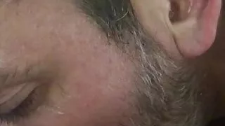 Husband sucking whore wife pussy