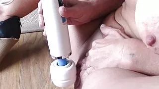 Fit Mature Big Pussy and Saggy Tits Has Clit Hopping Orgasm