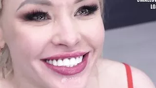 Premium Bukkake -   Taylor swallows 67 mouthful cumshots
