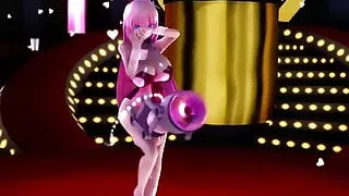 MMD Dick Pump Dance - Luka Girls - Futanari