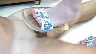 scholls shoejob make him cum