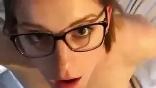 Glasses and hot facial