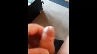 Quick cum tribute for incredibly busty young nude