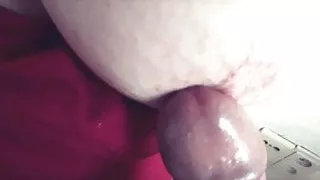 Playing with and Rubbing Cock on BBW Wife Miss Lizz Big Tits