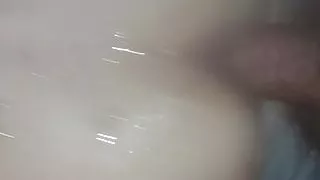 Babe doggy pumping hard cock to cum