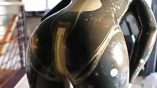 Two catsuits layered