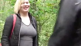 Horny wife with a stranger at the park