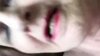 granny sucking and taking cumshot on her breasts