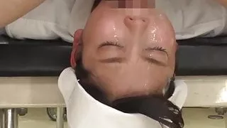 Spit-soaked nurse's face