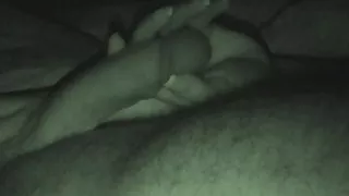 In The Dark 1 - She lovingly strokes my cock