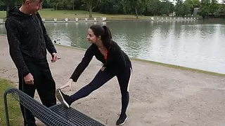 Gym coach gives her a creampie