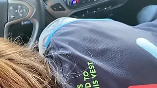 Walmart worker giving oral